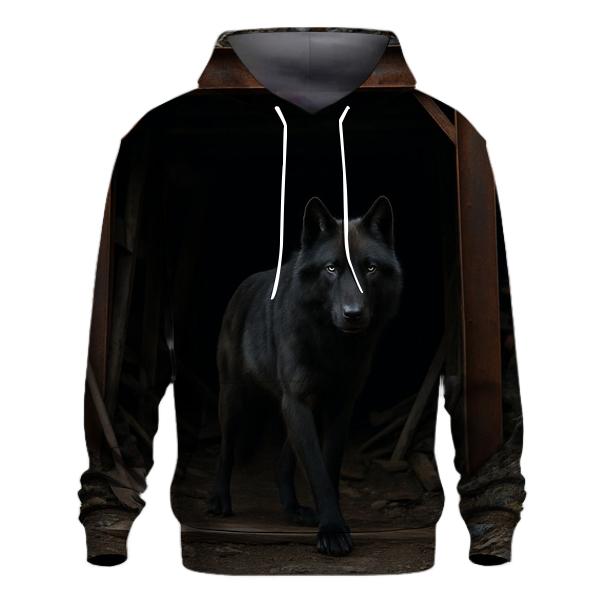 Abandoned Mine Entrance Wolf Watch lightweight hoodies