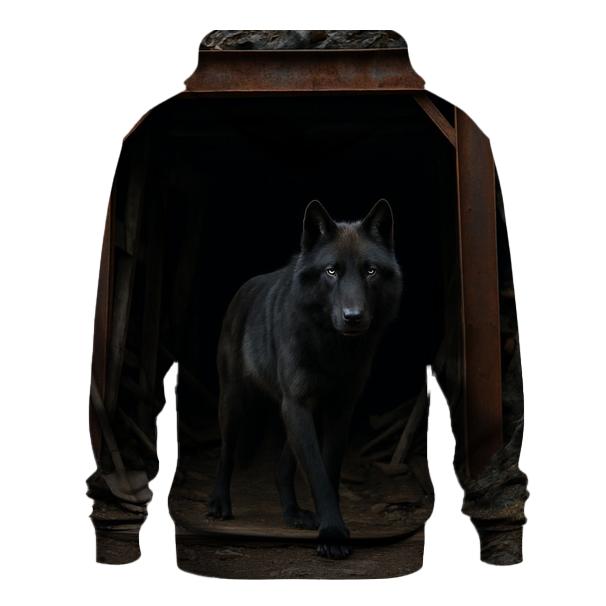 Abandoned Mine Entrance Wolf Watch lightweight hoodies