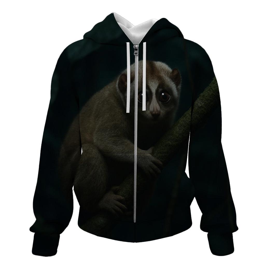Canopy Stillness Sunda Slow Loris heavyweight hoodies