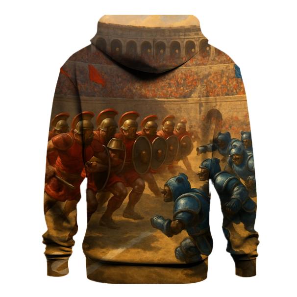 Ancient Colosseum Clash Braves Legion Against Iron Cubs zip-up hoodies