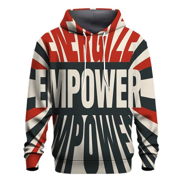 Kinetic Typography Pulse graphic hoodies