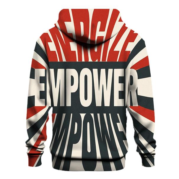 Kinetic Typography Pulse graphic hoodies