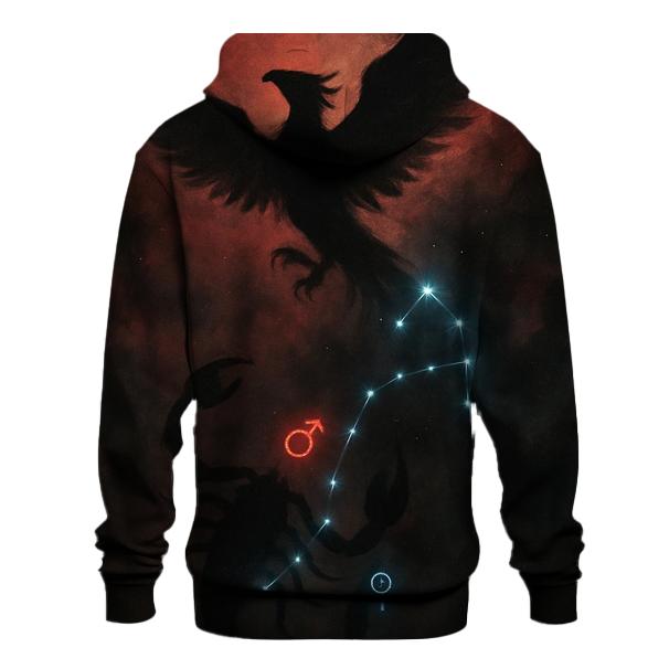 Scorpio Nebula Ascending Phoenix Scorpion heavyweight hoodies