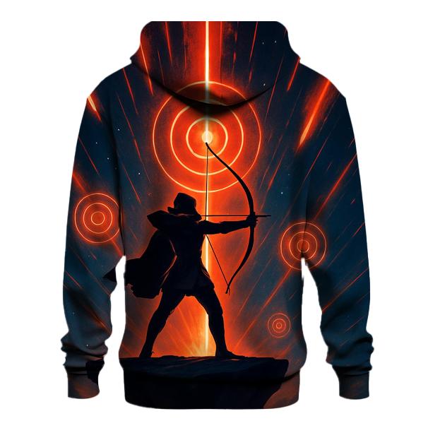 Meteor Shower Archery Range printed hoodies