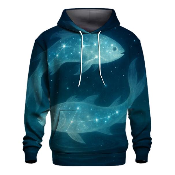 Pisces Dreaming Through The Cosmic Ocean graphic hoodies