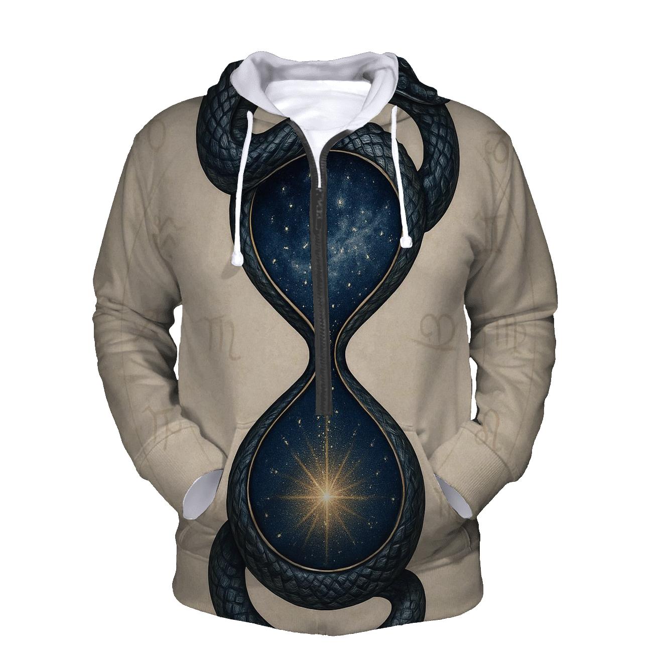 Cosmic Serpent Hourglass hoodie designs