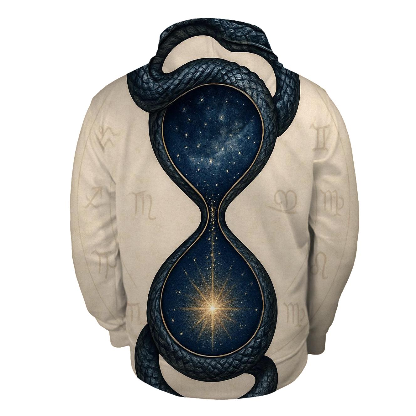 Cosmic Serpent Hourglass hoodie designs