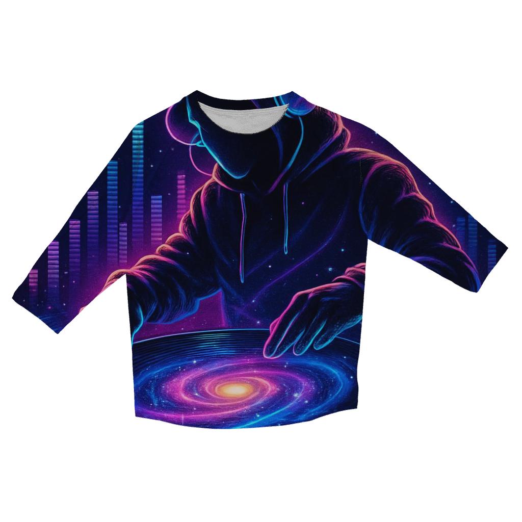 Celestial Vinyl Spin personalized 3/4 sleeve tees