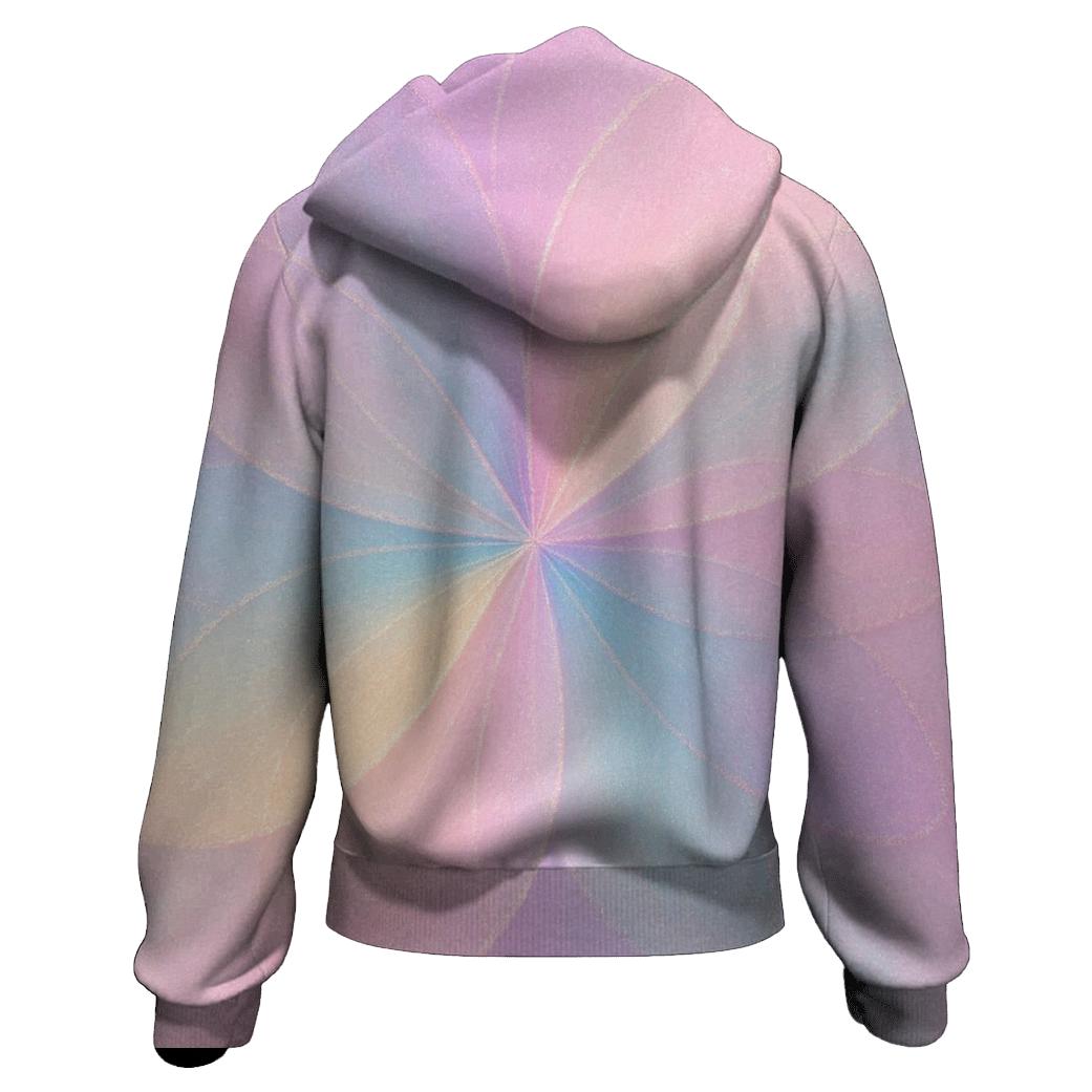 Pastel Hologram Bloom hoodies fashion