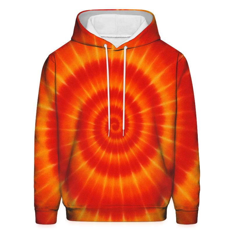 Solar Flare Spiral Burst zip-up hoodies