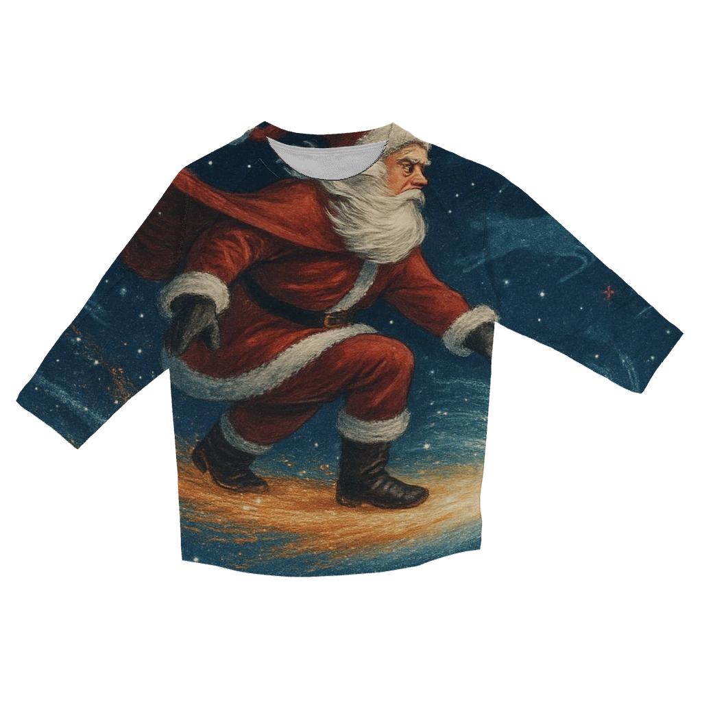 Midnight Santa Comet Ride designer 3/4 sleeve blouses