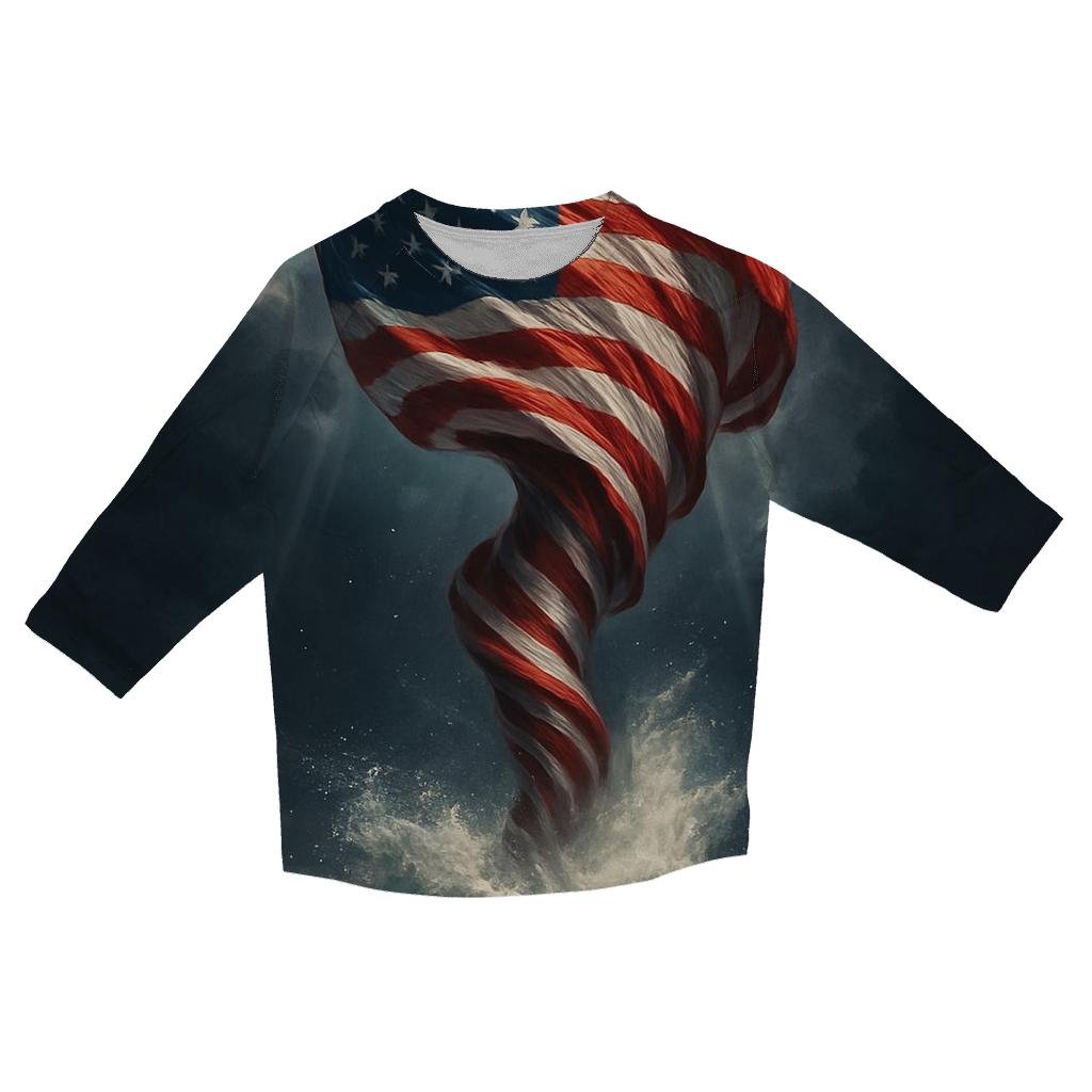 Stormfront Glory Flag Surge trendy 3/4 sleeve tops