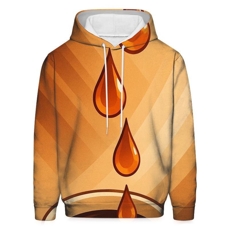 Amber Drip Cascade custom hoodies
