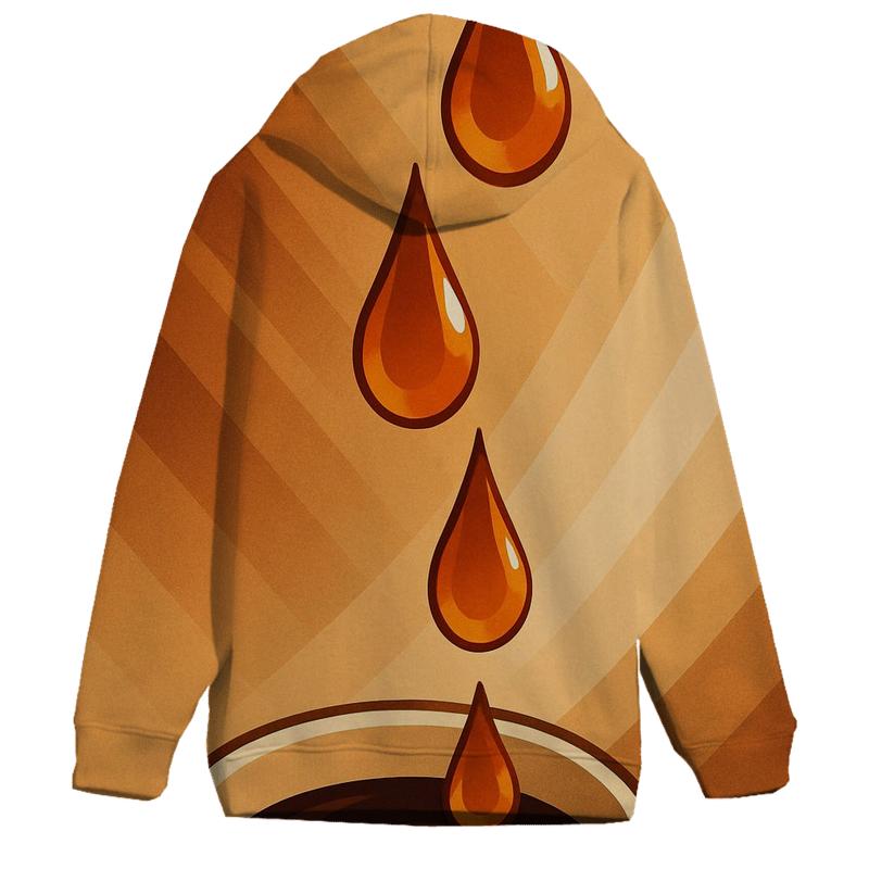 Amber Drip Cascade custom hoodies
