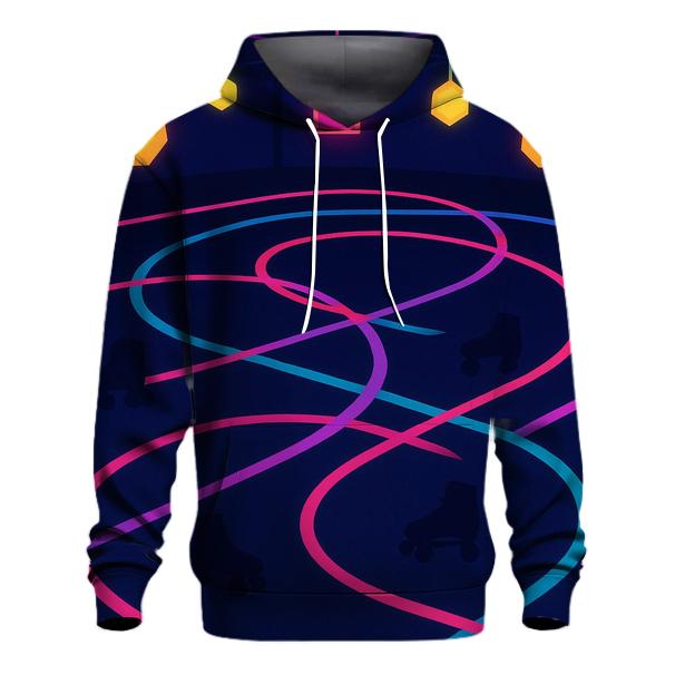 Neon Roller Rink Lights premium hoodies