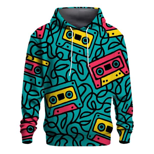 Cassette Jungle Pattern pullover hoodies