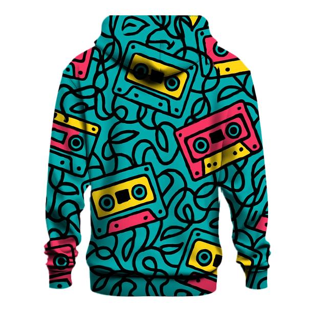Cassette Jungle Pattern pullover hoodies