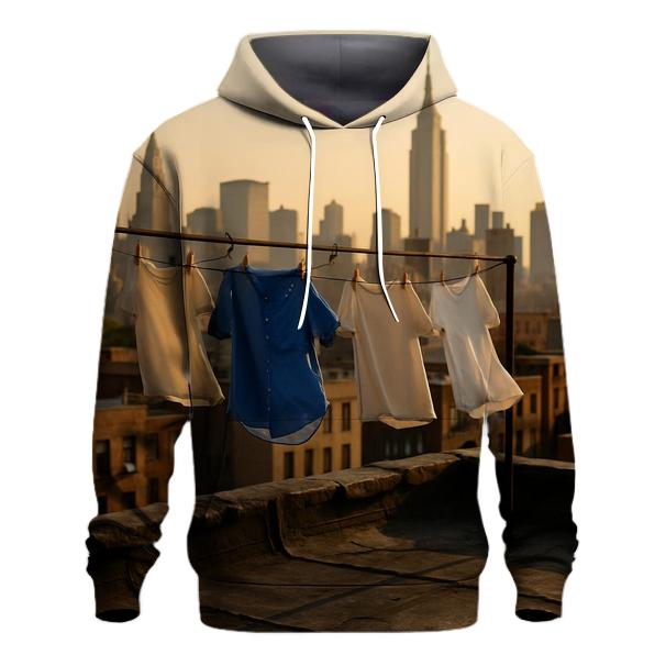 Queens Rooftop Laundry With Midtown Skyline hoodie styles