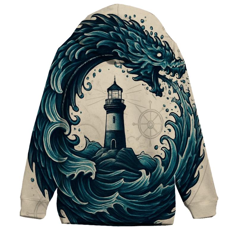 Ocean Tide Ouroboros lightweight hoodies