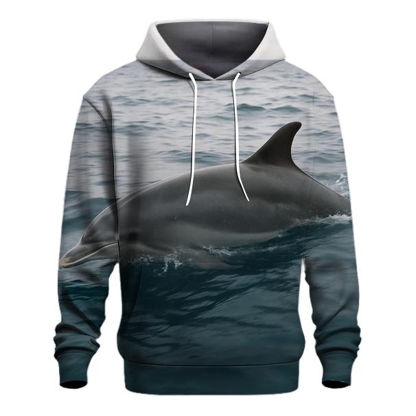 Wave Crest Patrol Bottlenose Dolphin graphic hoodies