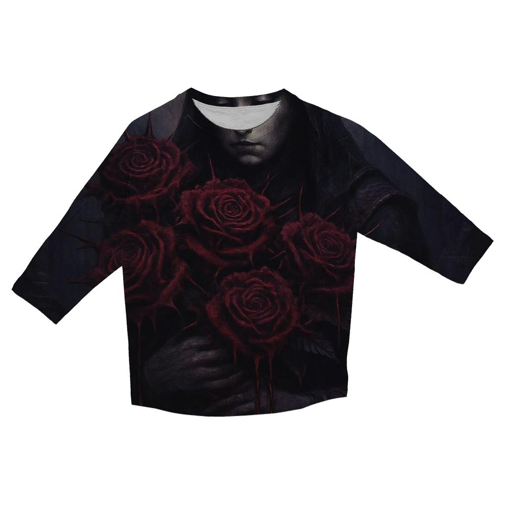 Covenant Of The Bleeding Roses casual three quarter sleeve shirts
