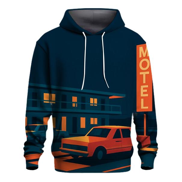 Retro Highway Motel Night hoodie trends