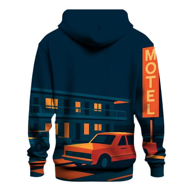 Retro Highway Motel Night hoodie trends