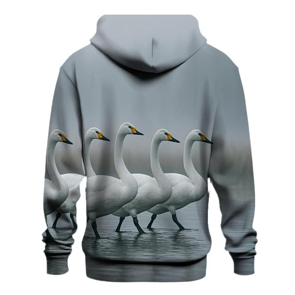 Mist Line March Whooper Swans hoodie trends