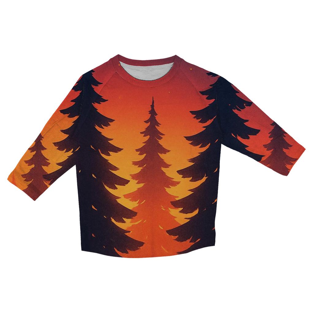 Forest Ember Canopy cotton quarter sleeve shirts