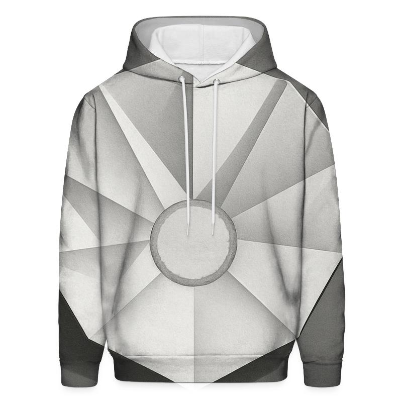 Filter Fold Geometry printed hoodies