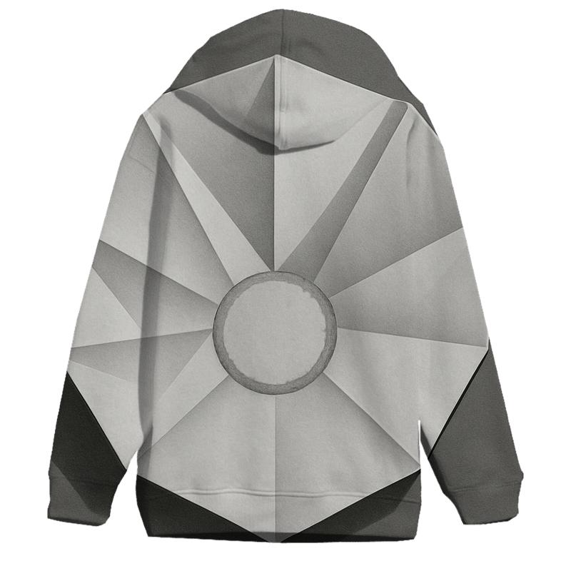 Filter Fold Geometry printed hoodies