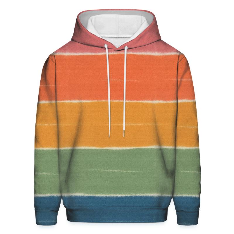Sunset Horizon Stripe Drift premium hoodies