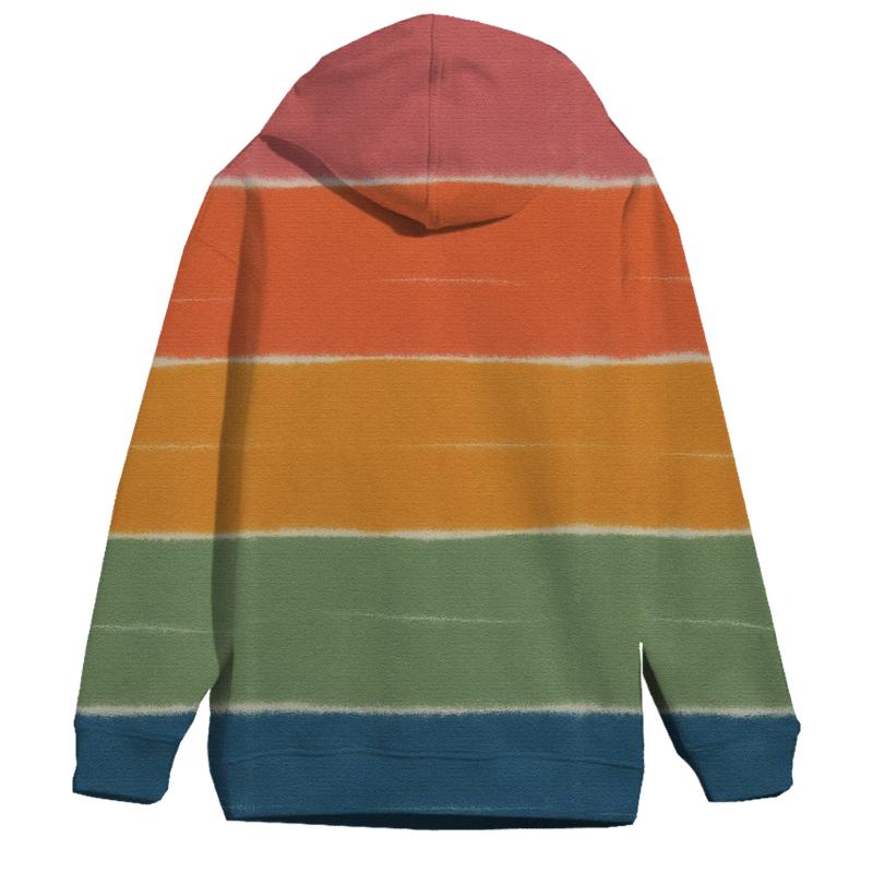 Sunset Horizon Stripe Drift premium hoodies