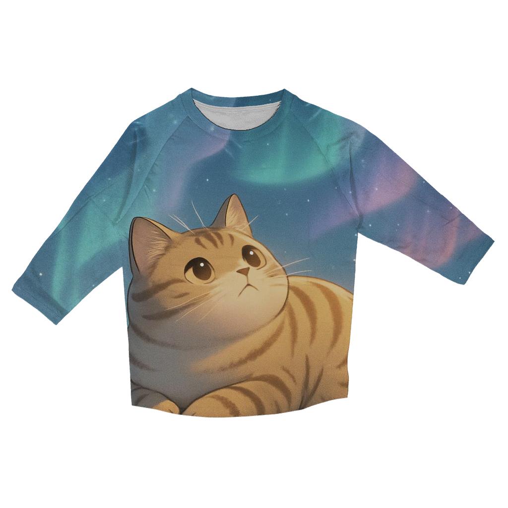 Aurora Stargazer Cat Camp stylish quarter sleeve tops