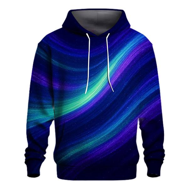 Aurora Glitter Waves designer hoodies