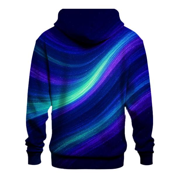 Aurora Glitter Waves designer hoodies