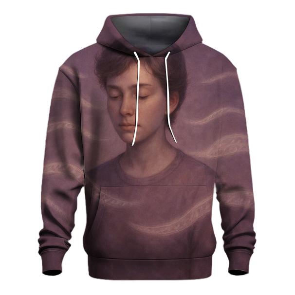 Her Voice Between The Heartbeats printed hoodies