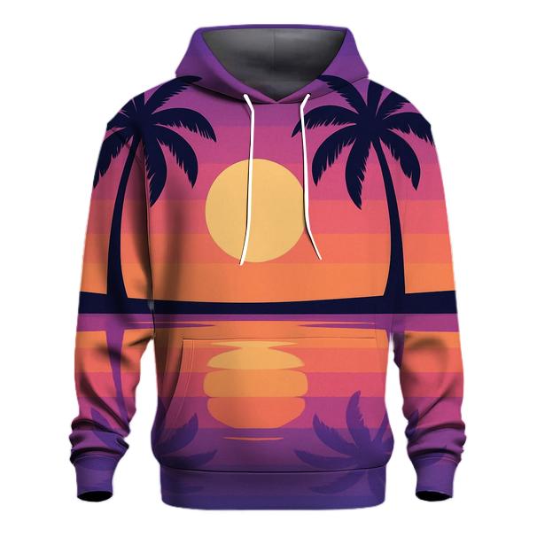 Vapor Palm Reflections designer hoodies