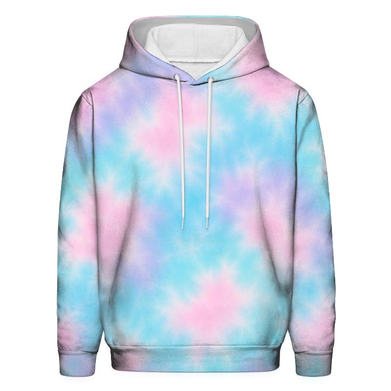 Candy Cloud Pastel Crumple Field graphic hoodies