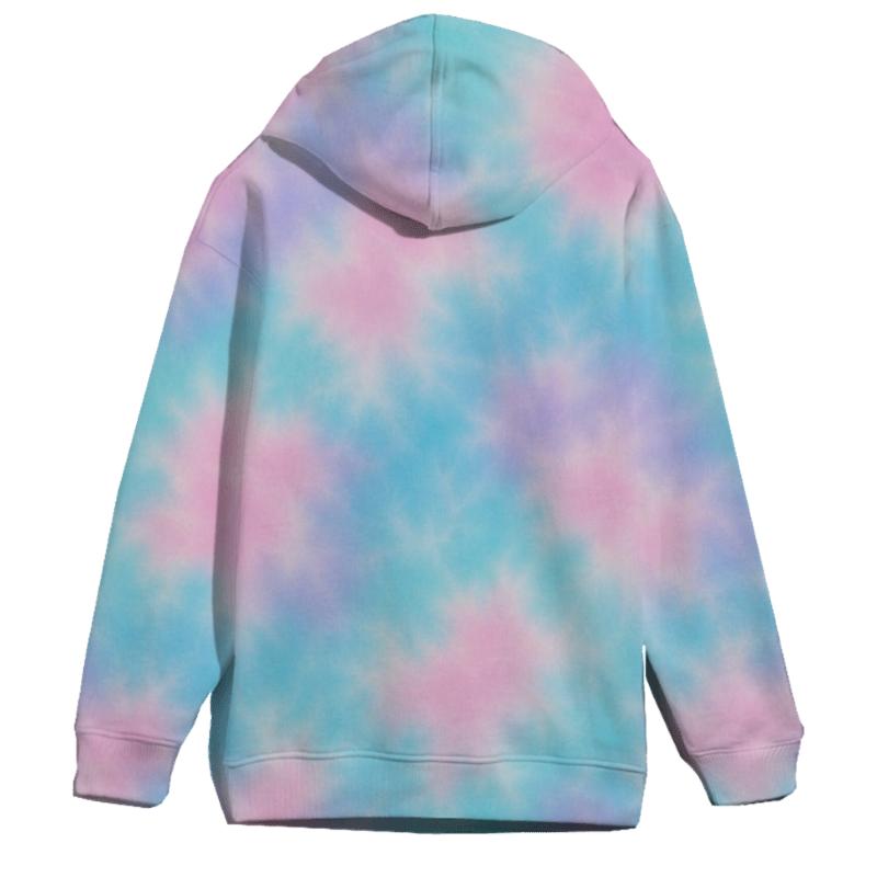 Candy Cloud Pastel Crumple Field graphic hoodies