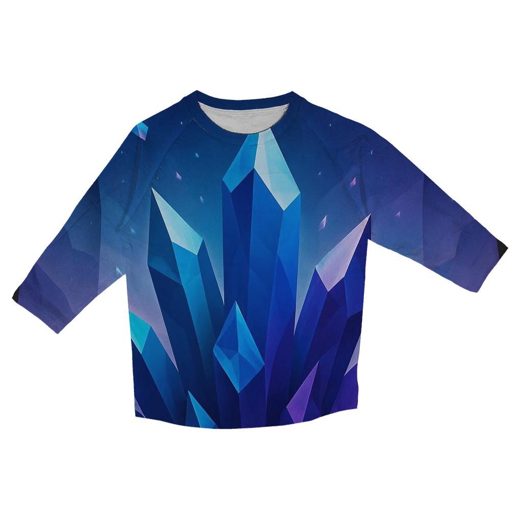 Gradient Rift Crystal Valley custom 3/4 sleeve shirts