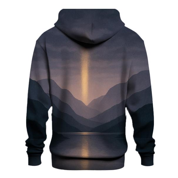Mountain Gate Of Dawn Light zip-up hoodies