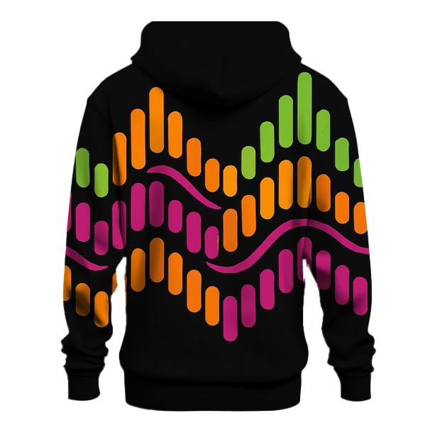 Analog Equalizer Waves custom hoodies