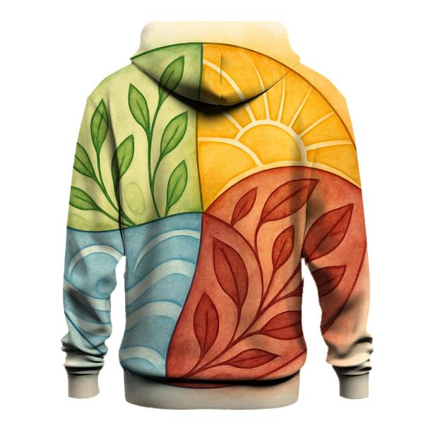 Gentle Mandala Of Seasons hoodie styles