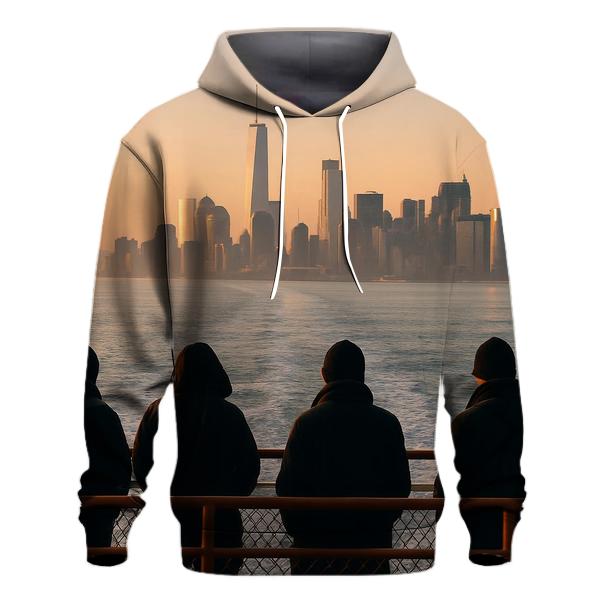 Sunrise From Staten Island Ferry Deck hoodie designs