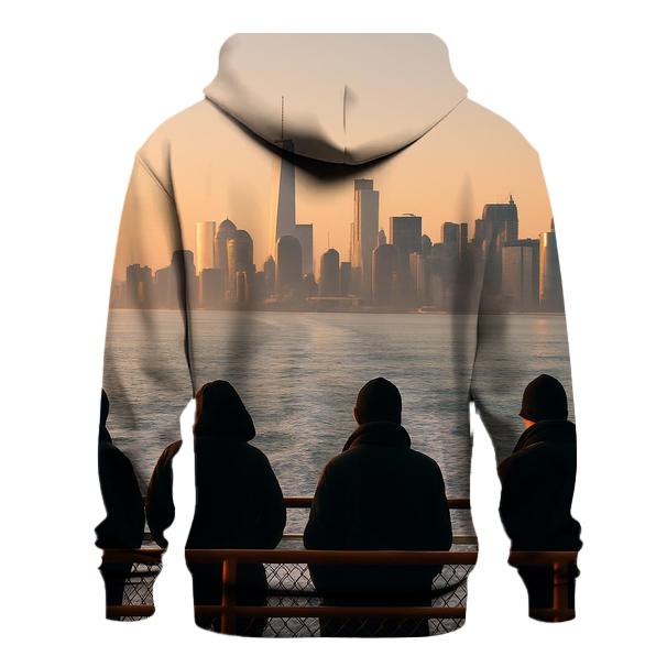Sunrise From Staten Island Ferry Deck hoodie designs