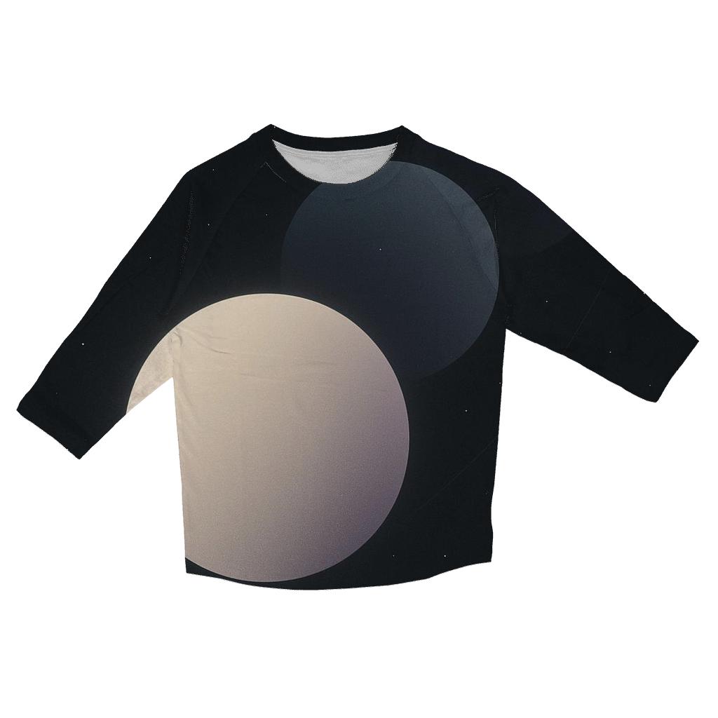 Silent Orbit Gradient Moons custom 3/4 sleeve shirts