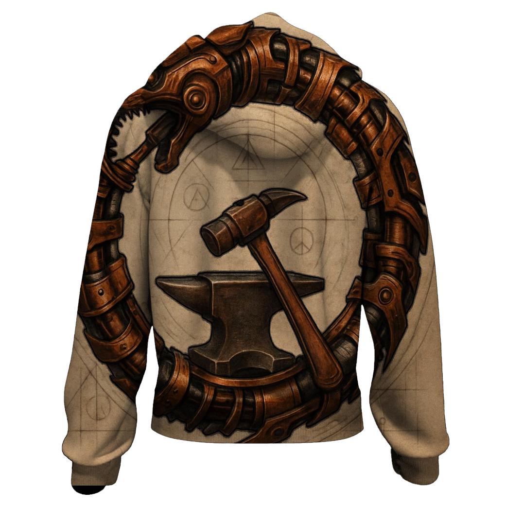 Clockwork Forge Ouroboros hoodie trends