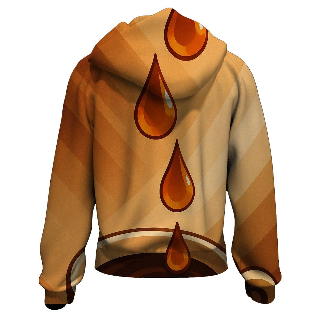 Amber Drip Cascade designer hoodies