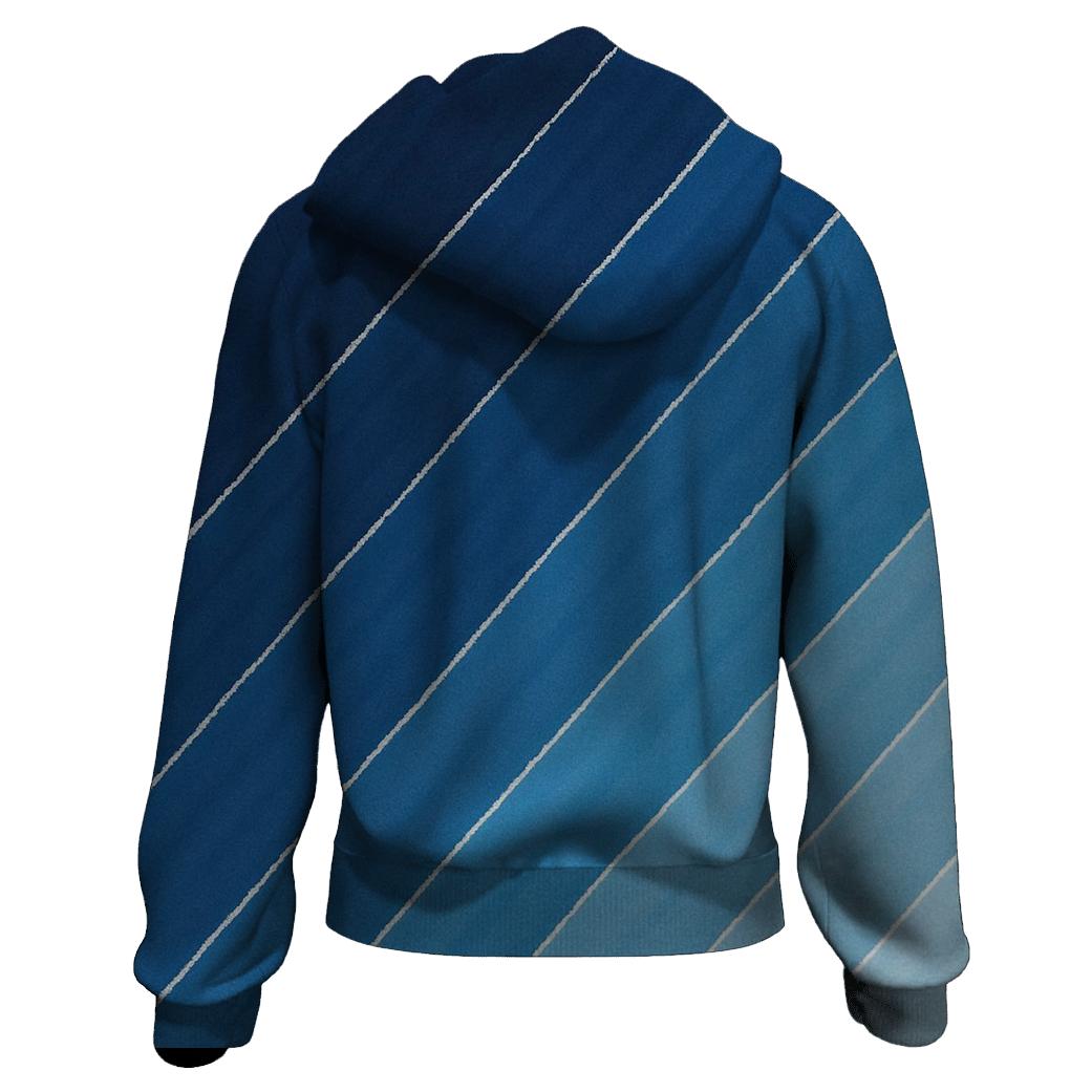 Indigo Arashi Rainfall zip-up hoodies